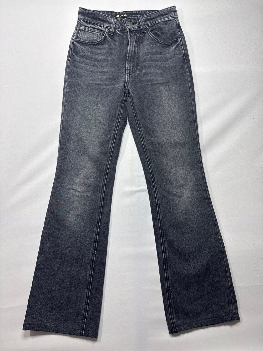 GRLFRND Women's The Melanie High Rise Bootcut Gray‎ Jeans - Size 23 (26x29.5)
